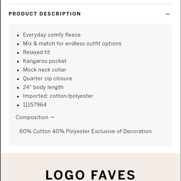 PINK VS campus jogger campus quarter zip pullover blue breeze sans classic - Picture 11 of 15